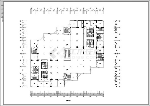 某大型商场建筑CAD全套构造节点平面设计-图二