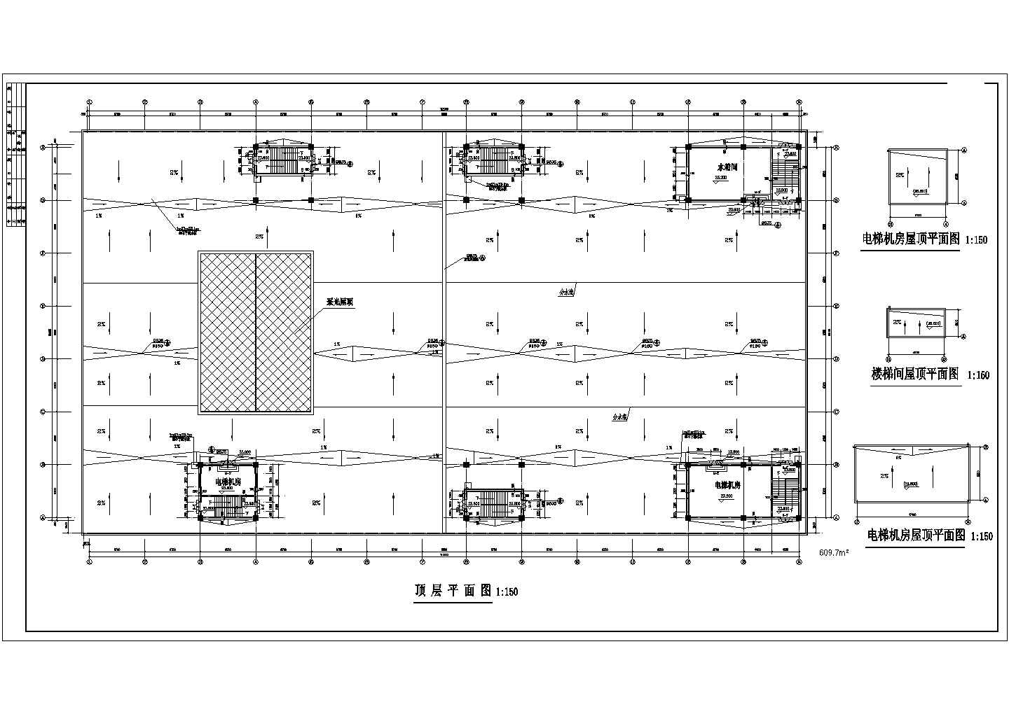 某大型购物商场平面CAD节点设计建筑图