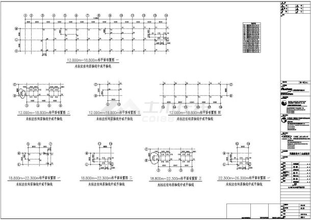 芜湖市某大型单层钢结构知名连锁超市全套结构设计CAD图纸-图一