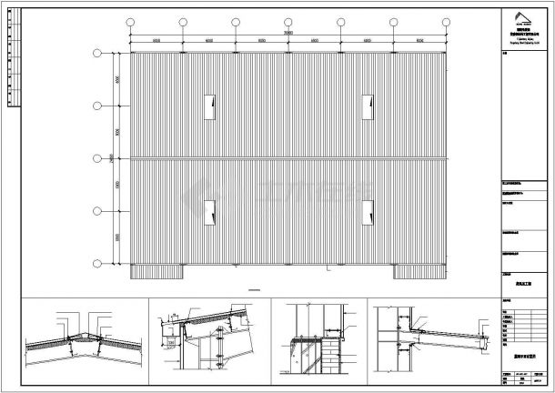 泉州市某大型钢材锻造厂单层钢结构冶炼厂房全套结构设计CAD图纸-图二