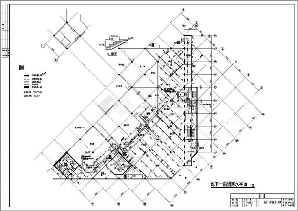 山东某五层综合楼全套装修施工CAD细节布置图-图二