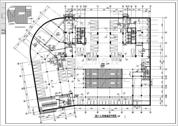 高层酒店结构布置参考CAD详情图-图二
