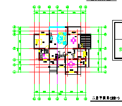 某二层民居楼方案设计建筑cad施工图-图一