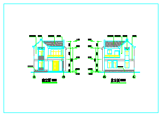 某地二层民居楼建筑设计cad施工图_图1