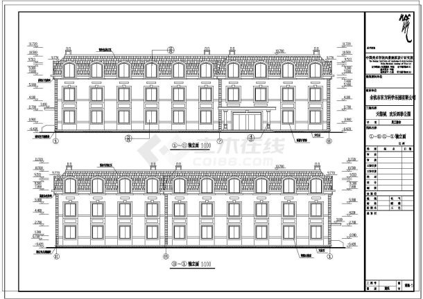 某公司员工宿舍CAD建筑构造设计施工图纸-图一