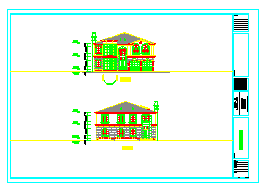 某二层自建房建筑设计cad施工图_图1