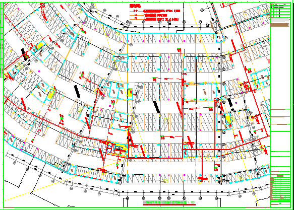 某地下车库安全防范CAD节点施工平面图_图1