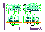 某K型别墅建筑设计cad施工图含效果图-图二