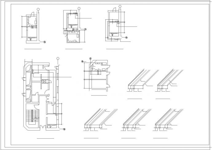 高层某别墅给排水设计CAD平面图_图1