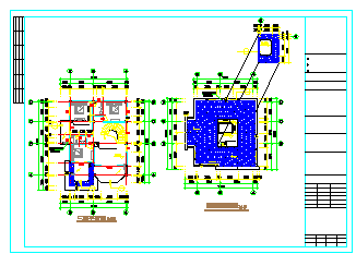 某三层小别墅建筑结构设计cad施工图纸-图一
