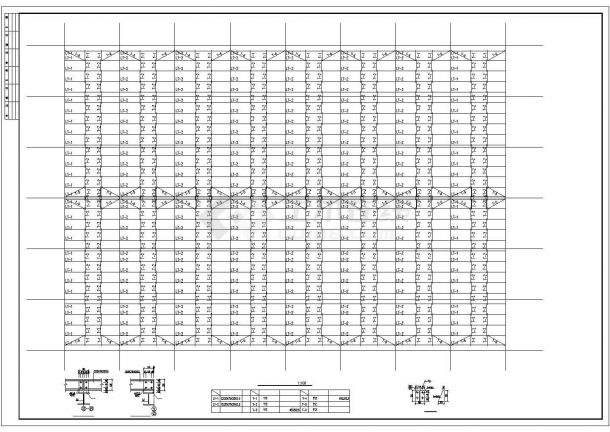 某公司钢结构厂房生产车间建筑CAD图纸-图一