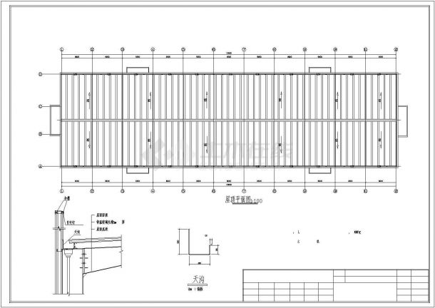 某公司钢结构加工车间工程完整设计施工CAD图纸-图二