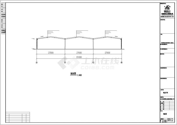 某压缩机有限公司钣金车间车间完整设计施工CAD图纸-图一