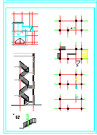 某三层自建房建筑cad设计图纸含效果图-图二