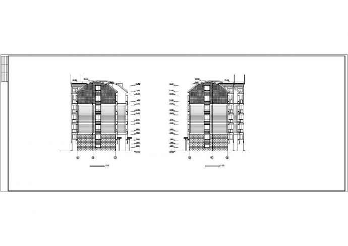 某市高级住宅小区多层住宅建筑设计CAD施工图_图1