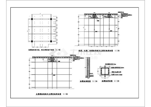 多层厂房框架结构课程设计图纸，标注明细-图一