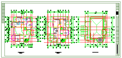 某地区三层农村自建房建筑cad图纸-图一