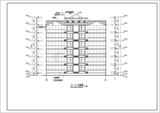 1817.3平方米住宅楼建筑设计施工图-图二