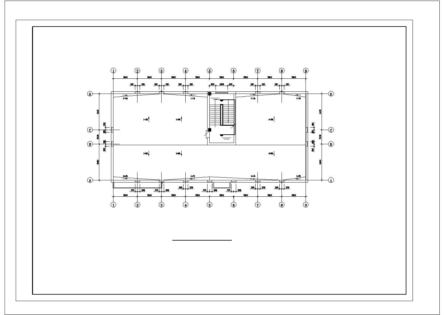 多层宿舍楼电气设计照明平面图