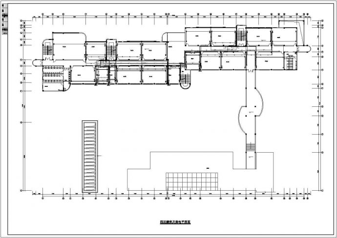 某1万多平地上五层教学楼电气设计cad全套施工图纸（地下一层）（含设计说明）_图1