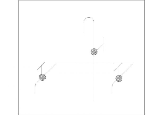 某化验龙头CAD详细平立面施工图_图1