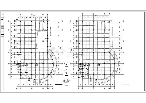 宁波市某国有单位4层框架结构综合办公楼全套结构设计CAD图纸-图一