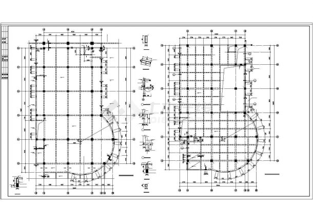 宁波市某国有单位4层框架结构综合办公楼全套结构设计CAD图纸-图二