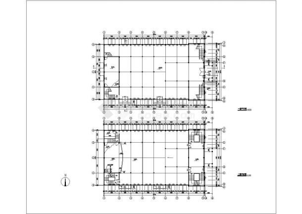某三层教堂建施方案设计CAD图-图二