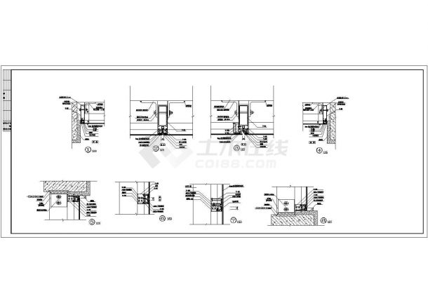 某公司现代办公楼建施及外墙某现代办公楼建施及外墙装饰图装饰设计CAD图-图一