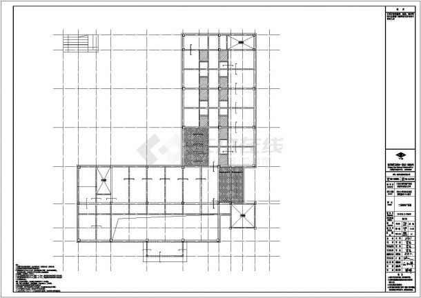 西双版纳地区某苗族景区5层框架结构服务中心全套结构设计CAD图纸-图一
