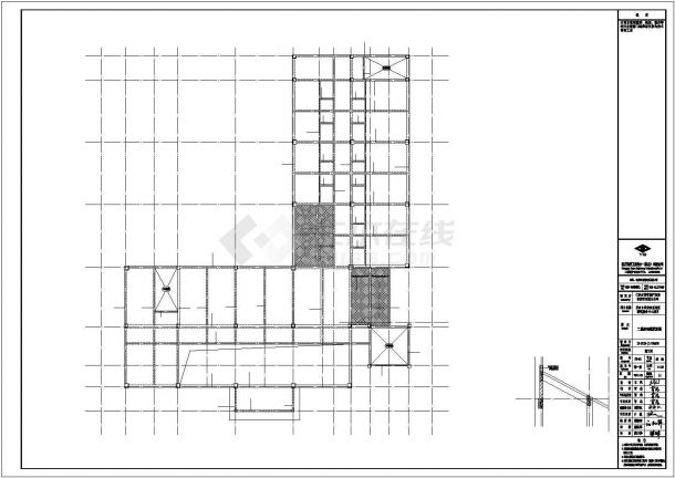 西双版纳地区某苗族景区5层框架结构服务中心全套结构设计CAD图纸-图二