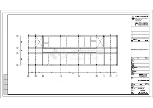 [北京]4层砖混结构小学教学楼抗震加固施工图(CAD，14张图纸)-图二