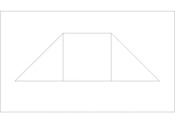 某三面坡式缘石坡道CAD平立面施工图纸_图1