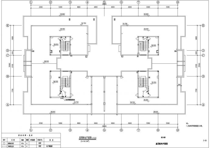 某8层商住楼CAD设计施工电气图_图1