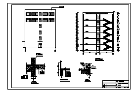 某市六层框架结构高校教学楼建筑结构施工cad图_教学楼施工-图二