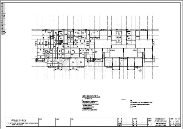 [安徽]27层剪力墙结构高层住宅楼结构施工设计cad图-图一