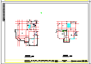 某三层别墅施工全套cad施工图含效果图_图1