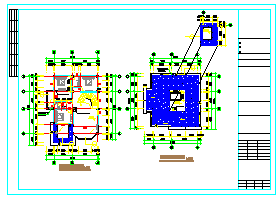某三层别墅施工建筑设计cad施工图含效果图-图一