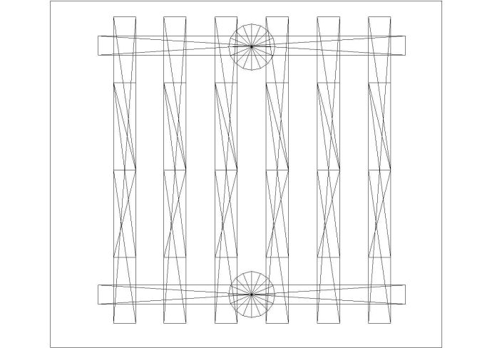 某三角架花架CAD构造施工设计图纸_图1
