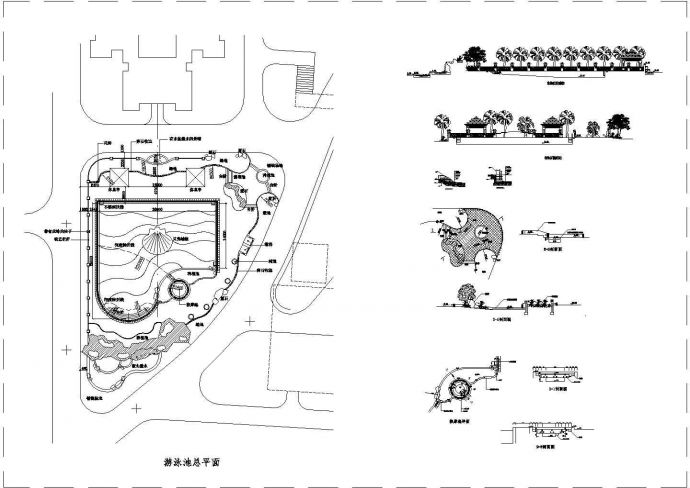 某游泳池CAD设计详细构造方案_图1