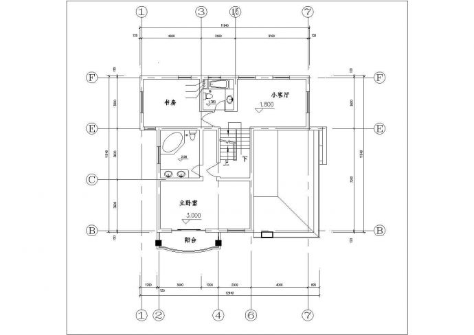 漳州市南湖村某3层砖混结构乡村别墅全套给排水设计CAD图纸_图1