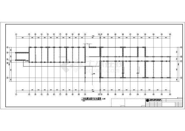 某地四层砖混结构中学教学楼抗震加固以及平改坡工程设计图(标注详细)-图二