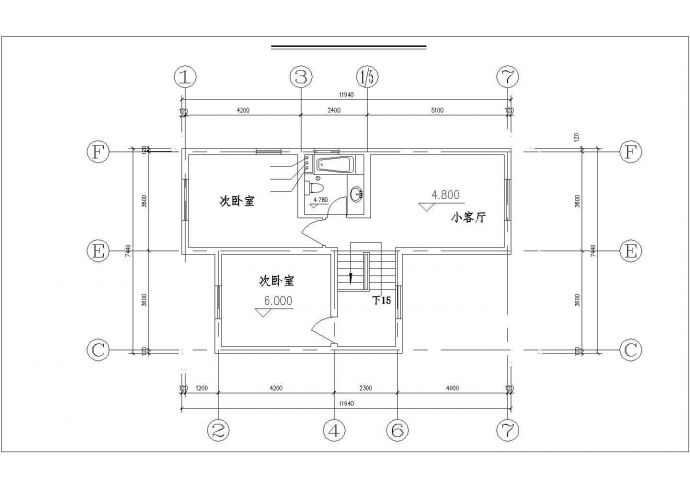 大连市春晟花园小区3层砖混结构单体别墅全套给排水设计CAD图纸_图1