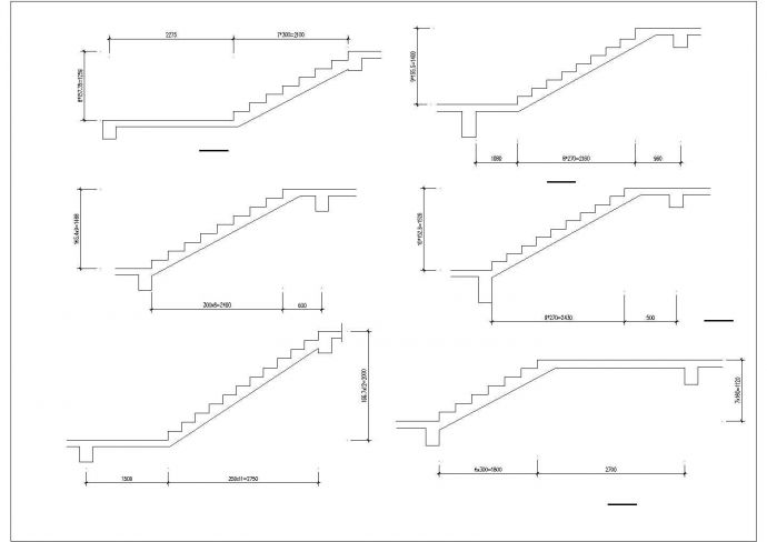 某多层多单元住宅楼多个楼梯设计cad施工大样图（大院设计，11张图）_图1