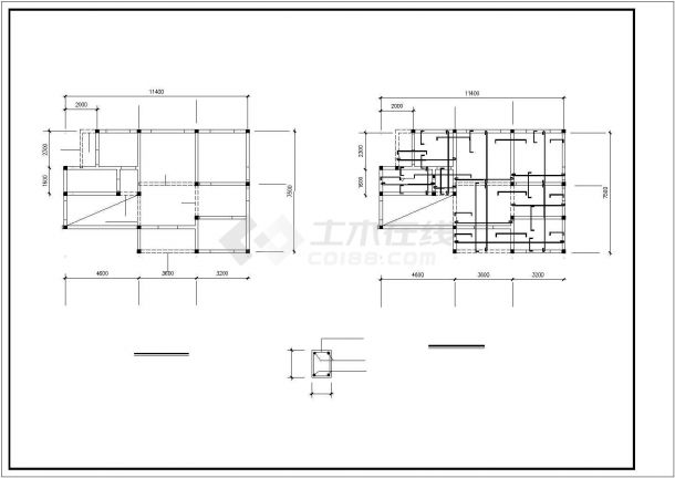 宜春市广阳新村某2层砖混结构别墅建筑结构设计CAD图纸（含效果图）-图一