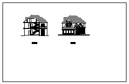 三层乡村别墅建筑设计CAD施工图-图一
