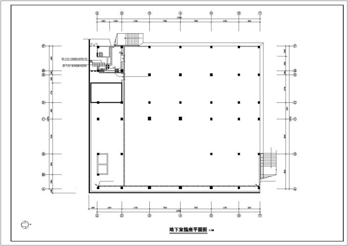 五层带地下室食堂电气施工cad图(含照明设计)_图1
