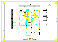 二层新农村别墅建筑设计施工图纸-图二