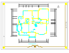 二层美式独栋别墅建筑设计施工图纸-图二