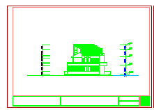 二层双拼式别墅建筑cad设计施工图纸-图二